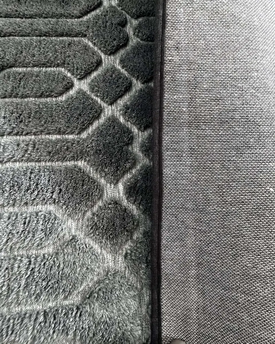 ALFOMBRA LIVING DISEÑO ELEGANTE 160X200CM GRIS CLARO 3