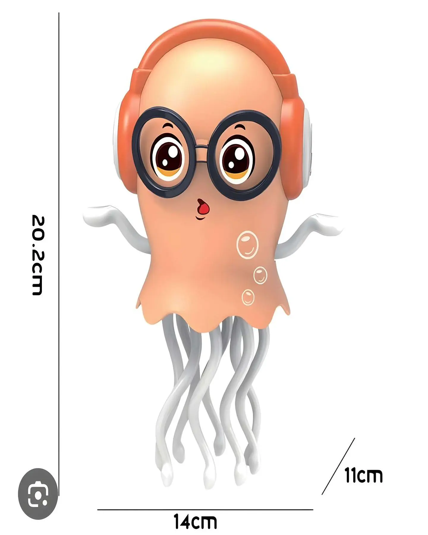 JUGUETE PULPO BAILARIN NARANJA NIÑO NIÑA 2