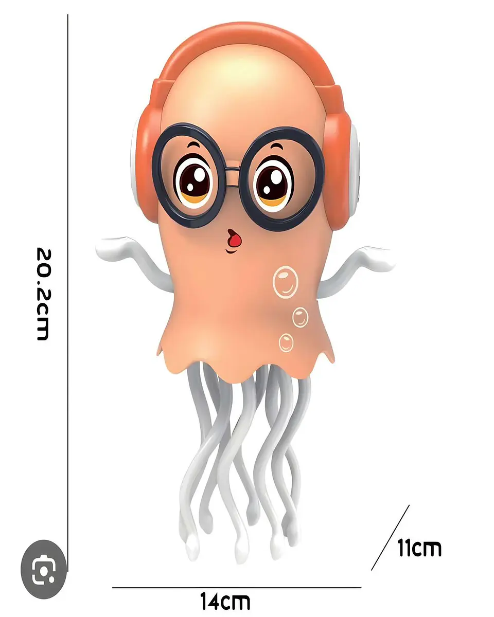 JUGUETE PULPO BAILARIN NARANJA NIÑO NIÑA 2