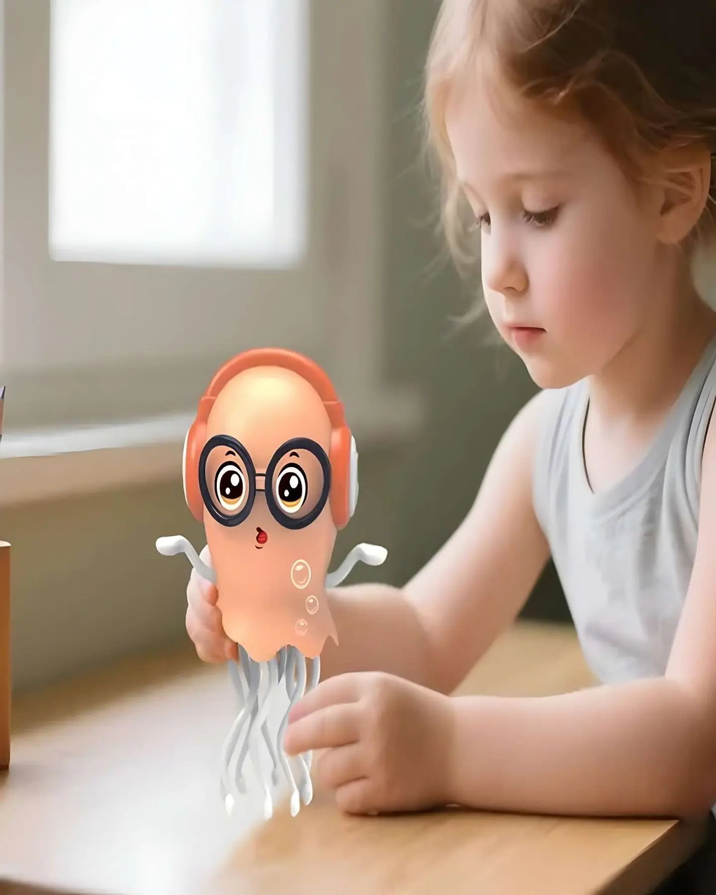 JUGUETE PULPO BAILARIN NARANJA NIÑO NIÑA 3