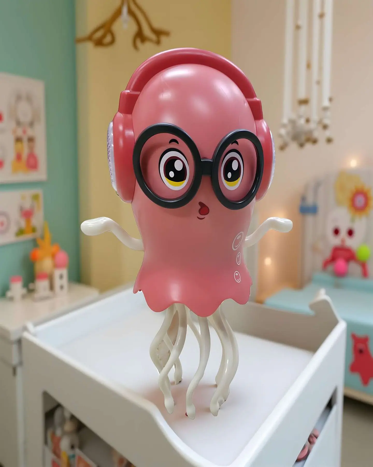 JUGUETE PULPO BAILARIN ROSA NIÑO NIÑA 3