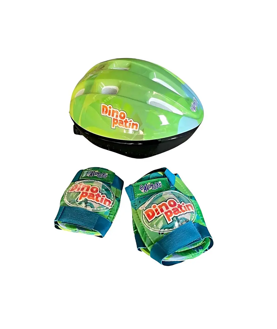PATIN 4 RUEDAS DINOPATIN CON PELUCHE VERDE TALLA S 30-33 2