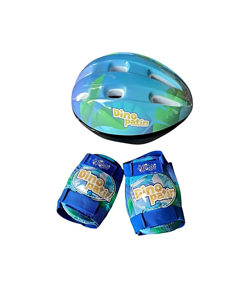 PATIN 4 RUEDAS DINOPATIN CON PELUCHE AZUL TALLA S 30-33 2