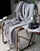MANTA CHENILLE CON FLECOS DE SOGA DECORATIVA PARA CAMA O SOFA - Miniatura 4