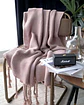 MANTA CHENILLE CON FLECOS DE SOGA DECORATIVA PARA CAMA O SOFA - Miniatura 3