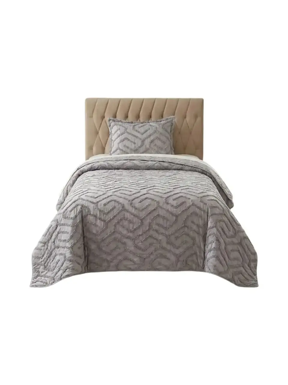 Quilt De Verano Tufting Liviano Diseño Geométrico 1,5 plaza 3