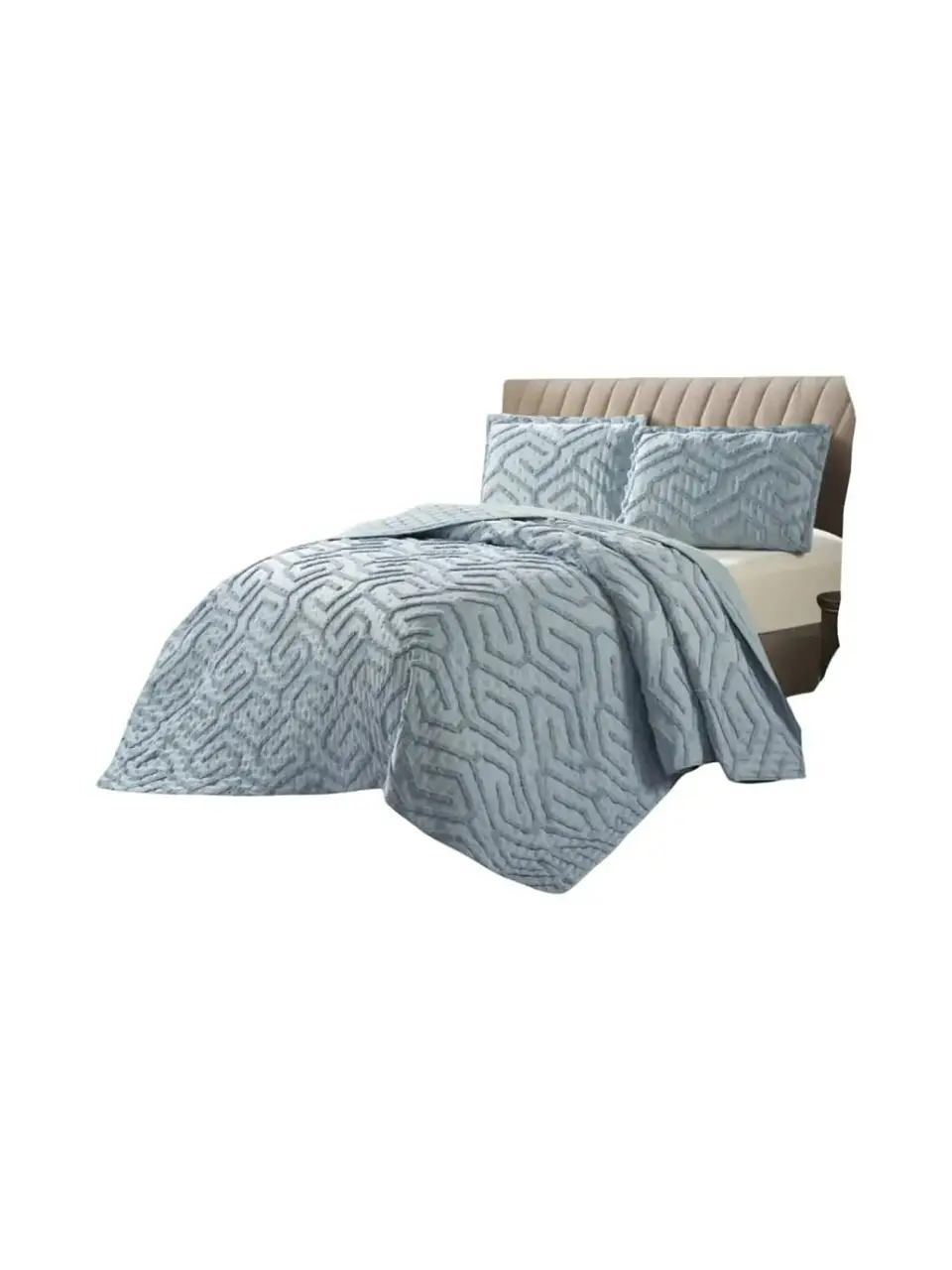 Quilt De Verano Tufting Liviano Diseño Geométrico 2 plazas 3