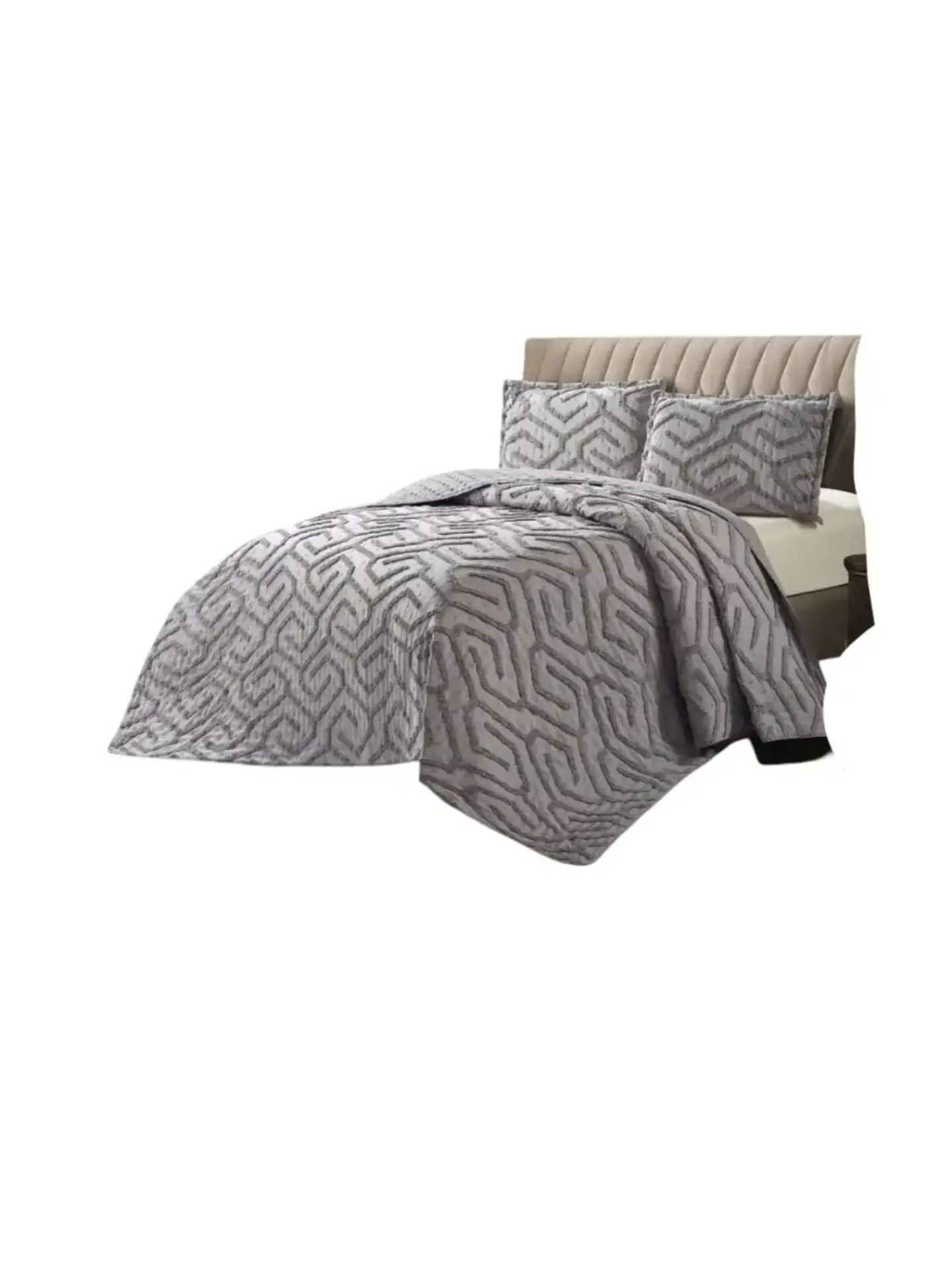 Quilt De Verano Tufting Liviano Diseño Geométrico 2 plazas 3