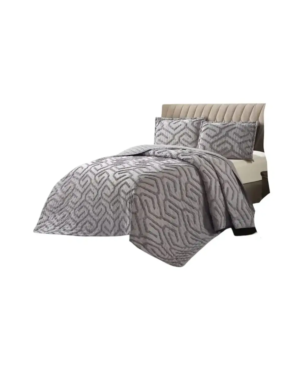 Quilt De Verano Tufting Liviano Diseño Geométrico 2 plazas 3