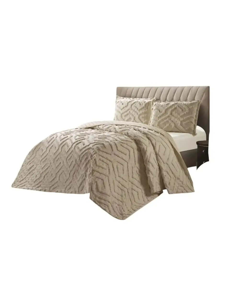 Quilt De Verano Tufting Liviano Diseño Geométrico 2 plazas 3