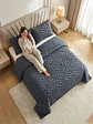 Quilt De Verano Tufting Liviano Diseño Geométrico 2 plazas - Miniatura 2