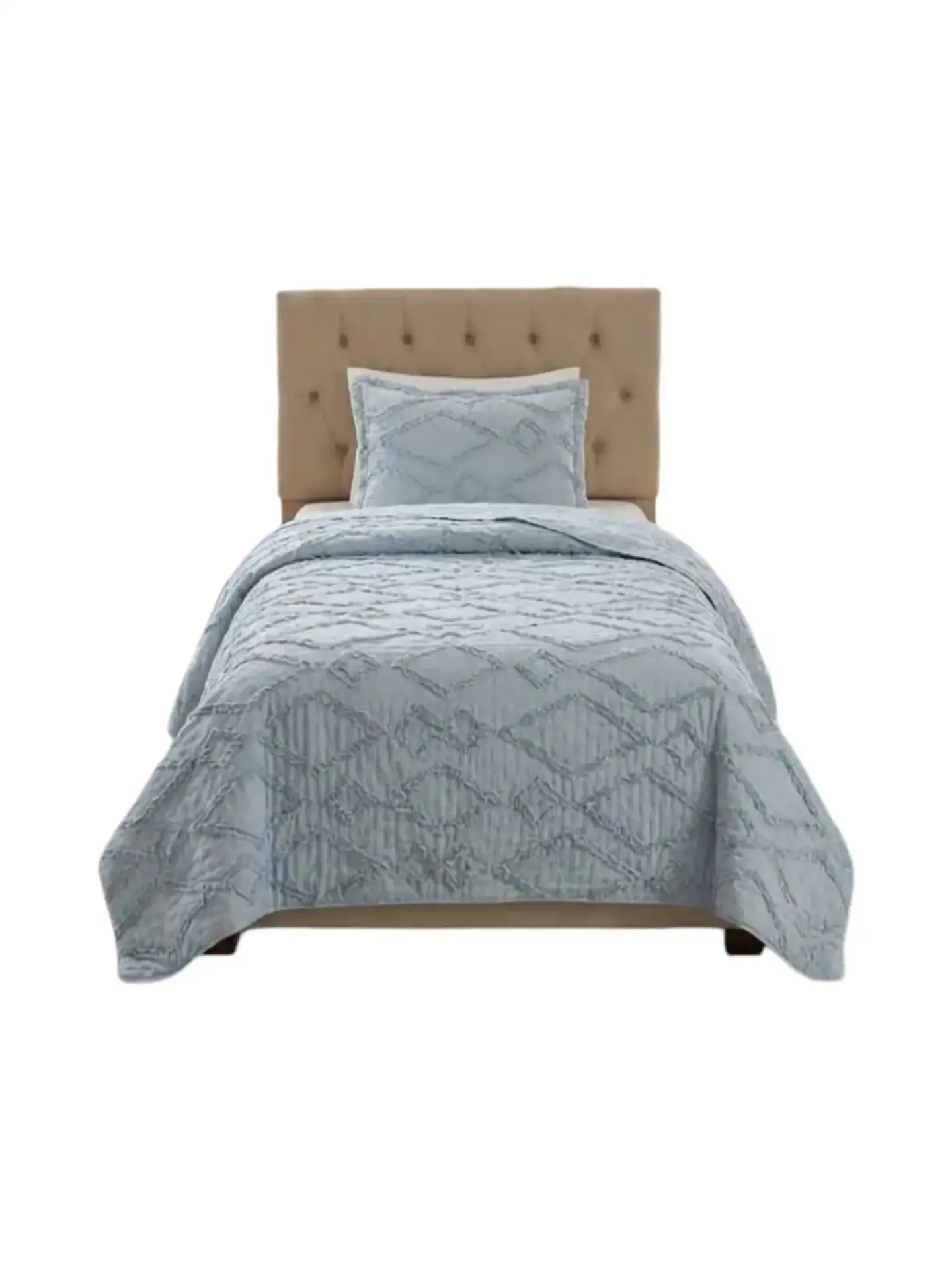 Quilt De Verano Tufting Liviano Diseño Geométrico 1,5 plaza 3