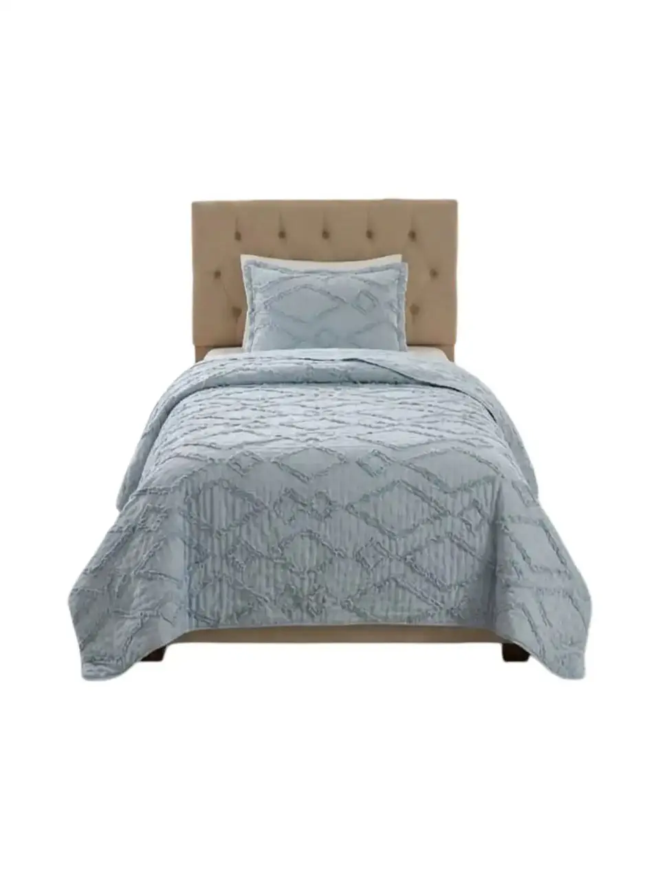 Quilt De Verano Tufting Liviano Diseño Geométrico 1,5 plaza 3
