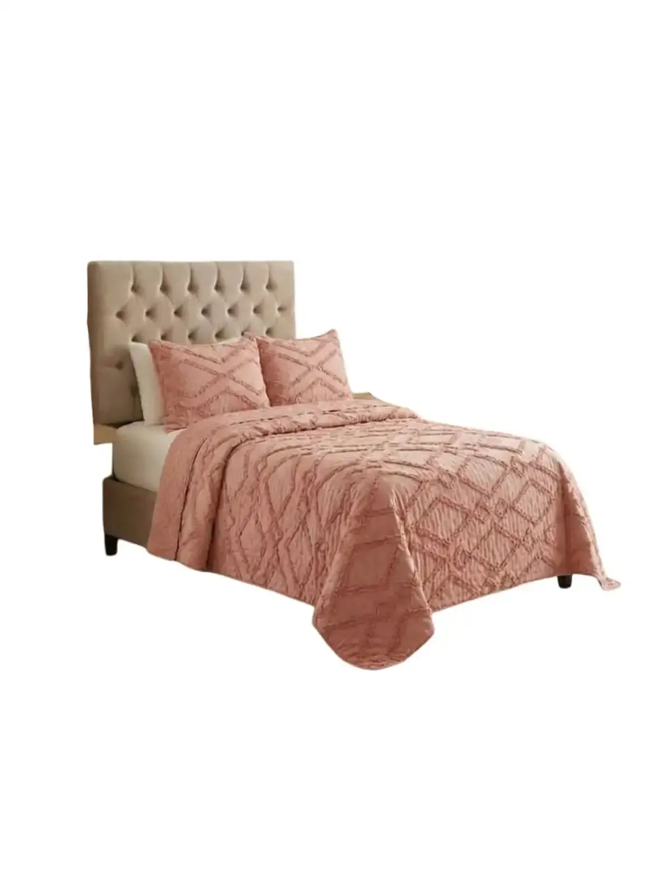 Quilt De Verano Tufting Liviano Diseño Geométrico 1,5 plaza 3