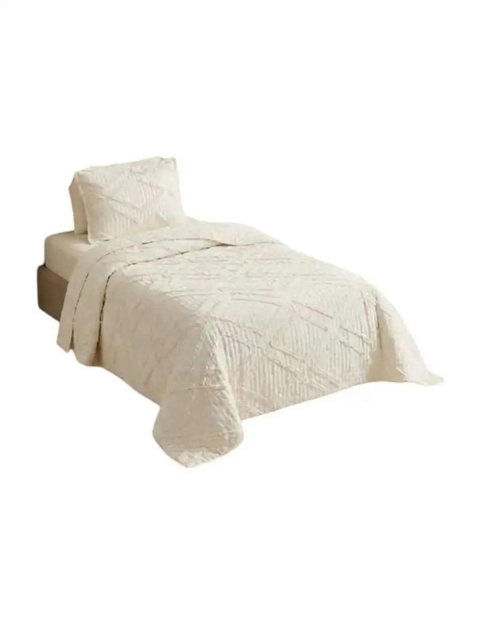 Quilt De Verano Tufting Liviano Diseño Geométrico 1,5 plaza 3