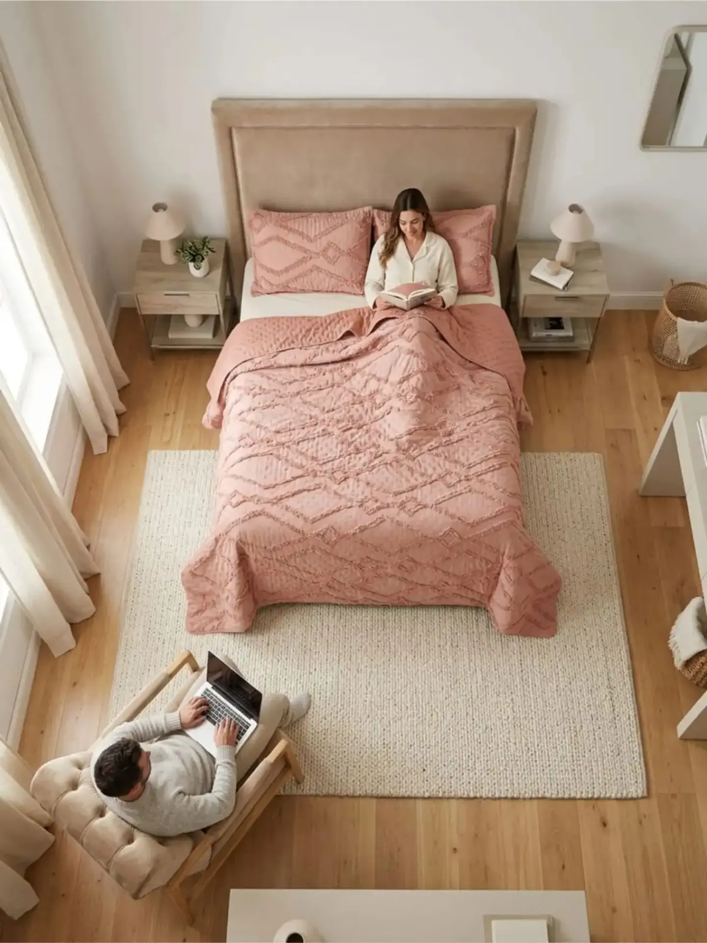 Quilt De Verano Tufting Liviano Diseño Geométrico 2 plazas 5