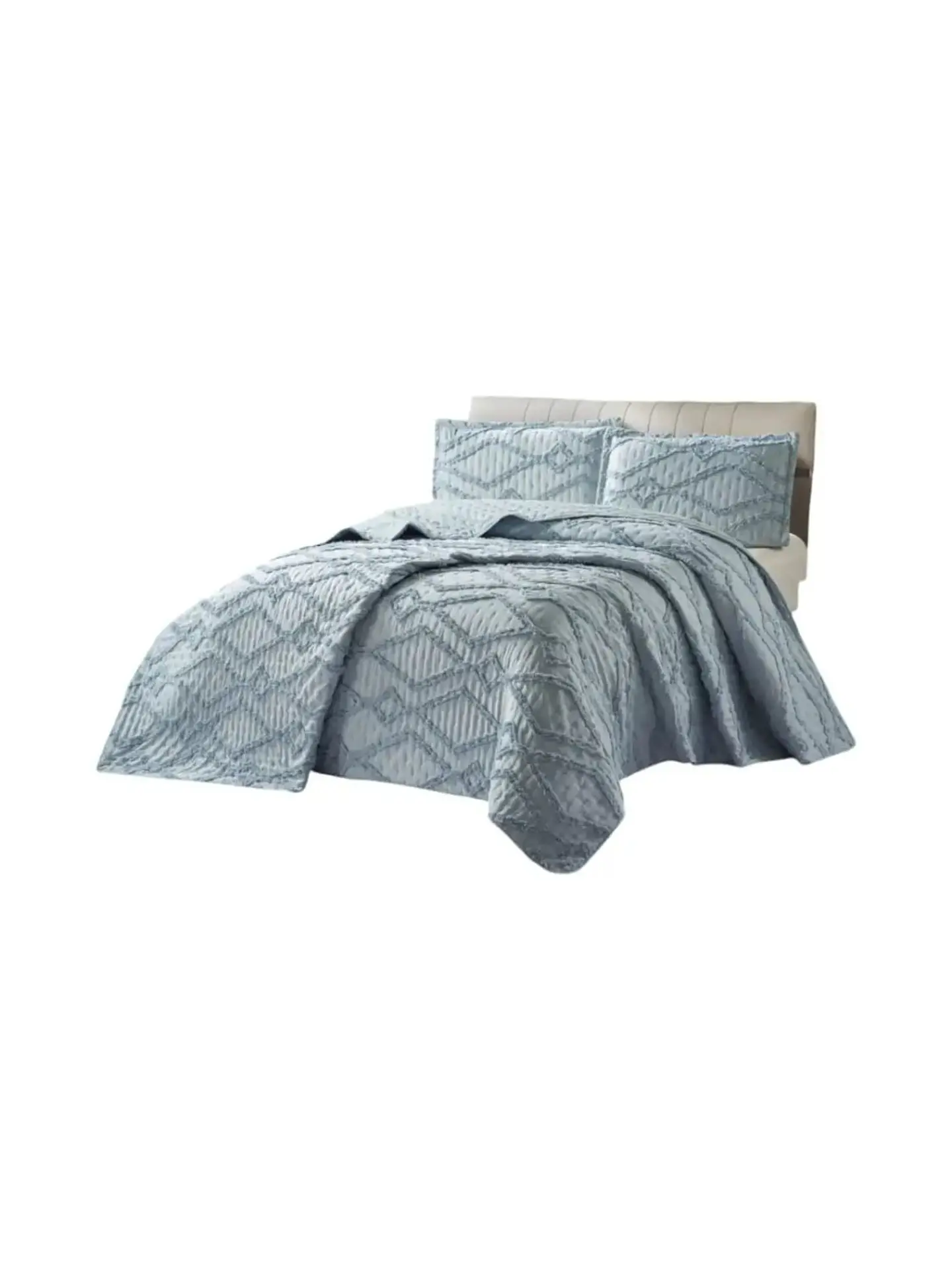 Quilt De Verano Tufting Liviano Diseño Geométrico King / Super king 3