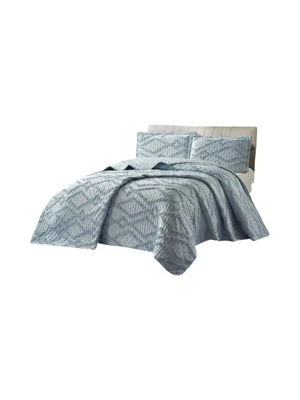Quilt De Verano Tufting Liviano Diseño Geométrico King / Super king 3