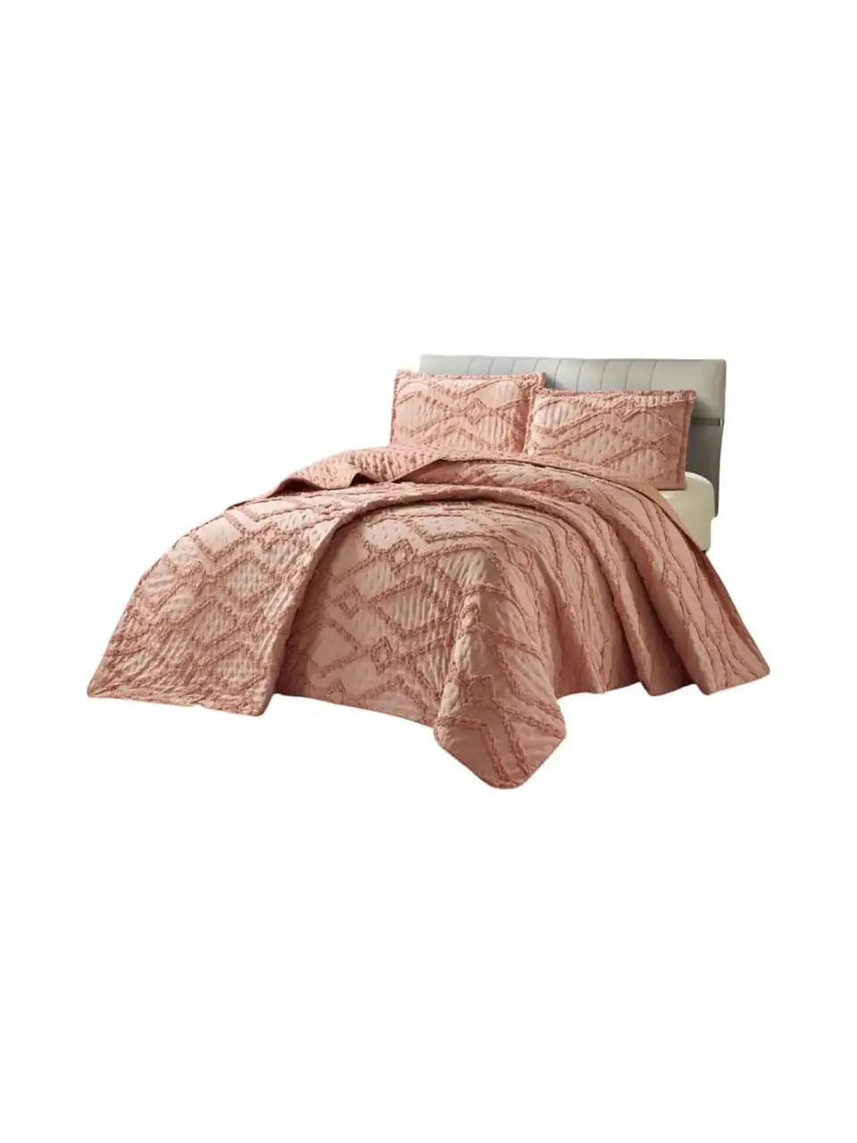 Quilt De Verano Tufting Liviano Diseño Geométrico King / Super king 3