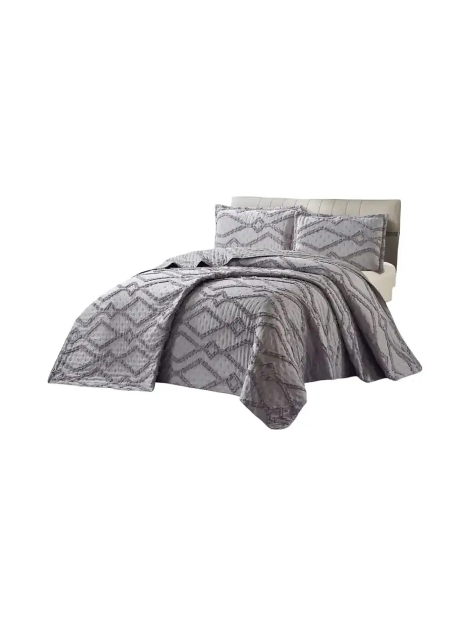 Quilt De Verano Tufting Liviano Diseño Geométrico King / Super king 3