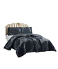 CUBRECAMA QUILT VERANO HOJA TUFTING PLAZA Y MEDIA GRIS - Miniatura 1