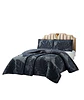 CUBRECAMA QUILT VERANO HOJA TUFTING PLAZA Y MEDIA GRIS - Miniatura 2