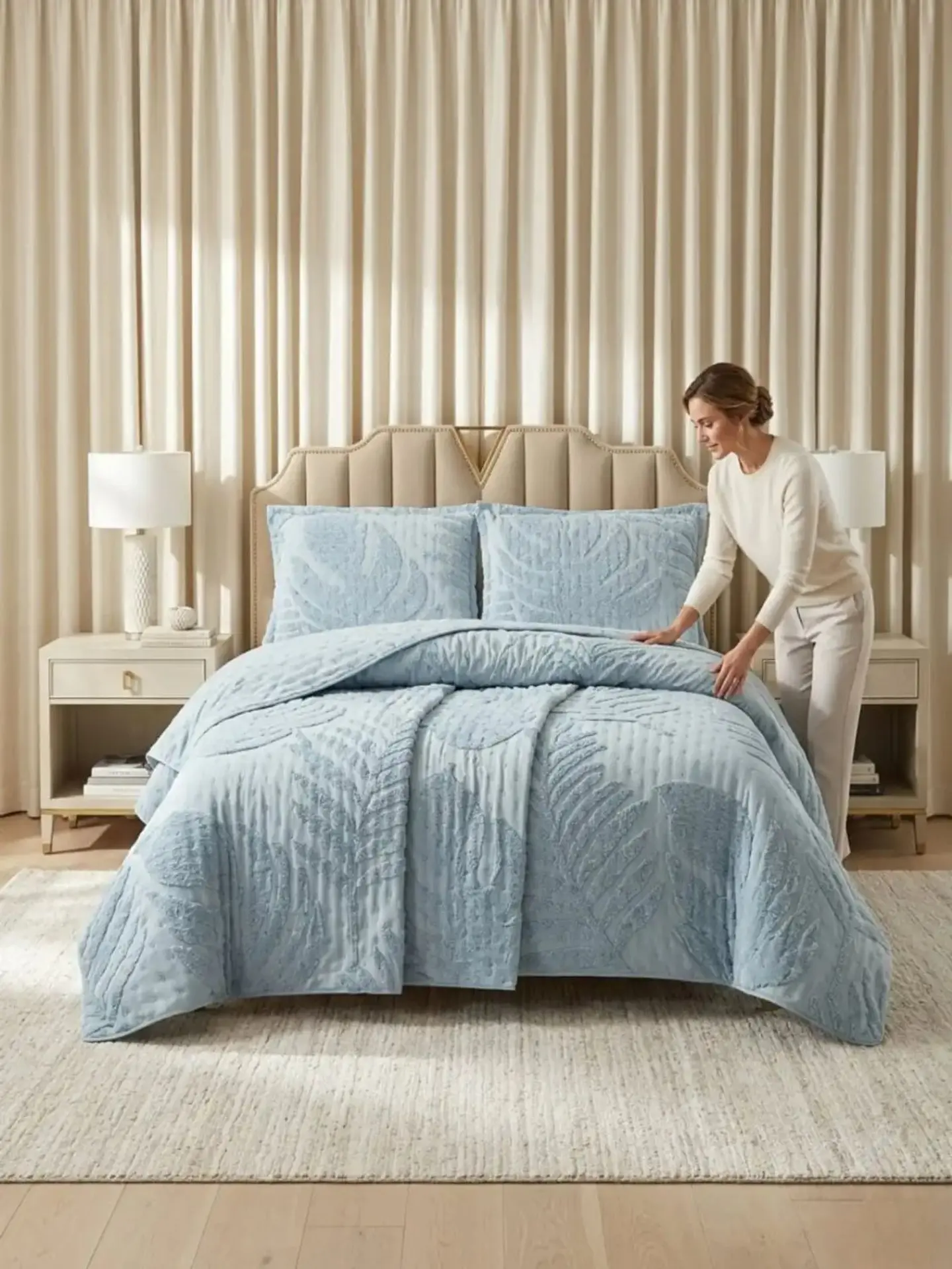 Quilt De Verano Tufting Liviano Diseño Geométrico 2 plazas S3 4