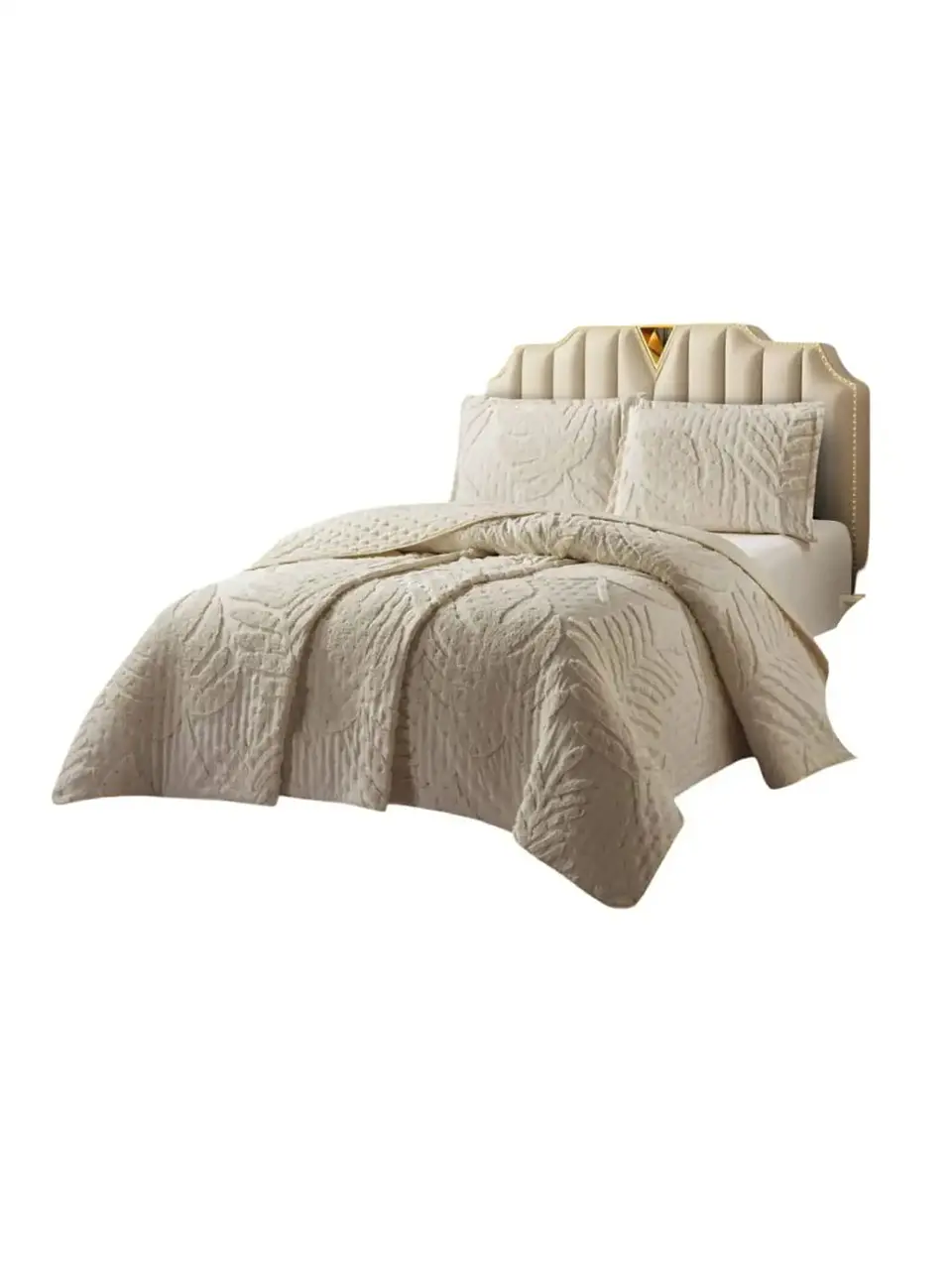Quilt De Verano Tufting Liviano Diseño Geométrico King / Super king S3 3