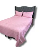 CUBRECAMA QUILT DE LUJO VERANO DELGADO PLAZA Y MEDIA ROSA - Miniatura 2
