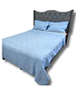CUBRECAMA QUILT DE LUJO VERANO DELGADO 2 PLAZAS CELESTE - Miniatura 2