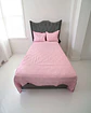 CUBRECAMA QUILT DE LUJO VERANO DELGADO 2 PLAZAS ROSA - Miniatura 4