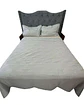 CUBRECAMA QUILT DE LUJO VERANO DELGADO 2 PLAZAS GRIS - Miniatura 1