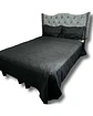 CUBRECAMA QUILT DE LUJO VERANO DELGADO KING NEGRO - Miniatura 2