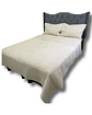 CUBRECAMA QUILT DE LUJO VERANO 2 PLAZA BEIGE - Miniatura 2