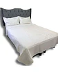 CUBRECAMA QUILT DE LUJO VERANO KING BLANCO - Miniatura 3
