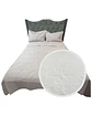CUBRECAMA QUILT DE LUJO VERANO KING GRIS - Miniatura 1