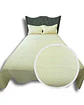 CUBRECAMA QUILT DE LUJO VERANO DELGADO 2 PLAZAS CREMA - Miniatura 1