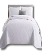 CUBRECAMA ELEGANTE  QUILT VERANO PLAZA Y MEDIA BLANCO - Miniatura 1