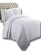CUBRECAMA ELEGANTE  QUILT VERANO PLAZA Y MEDIA BLANCO - Miniatura 2