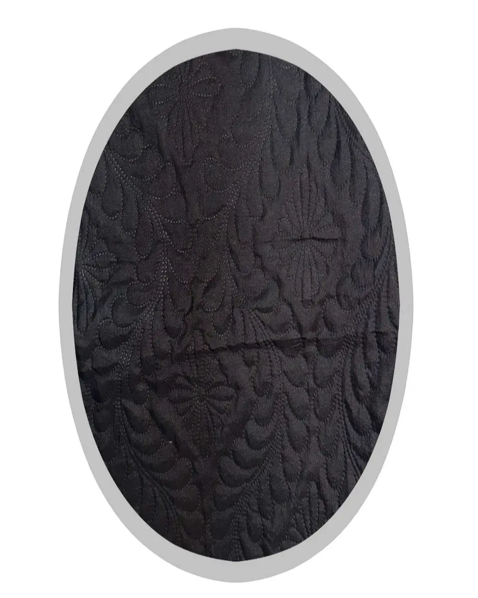 CUBRECAMA ELEGANTE  QUILT VERANO PLAZA Y MEDIA NEGRO 3