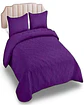 CUBRECAMA ELEGANTE  QUILT VERANO PLAZA Y MEDIA VIOLETA - Miniatura 1