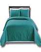 CUBRECAMA ELEGANTE  QUILT VERANO 2 PLAZA TURQUESA - Miniatura 1