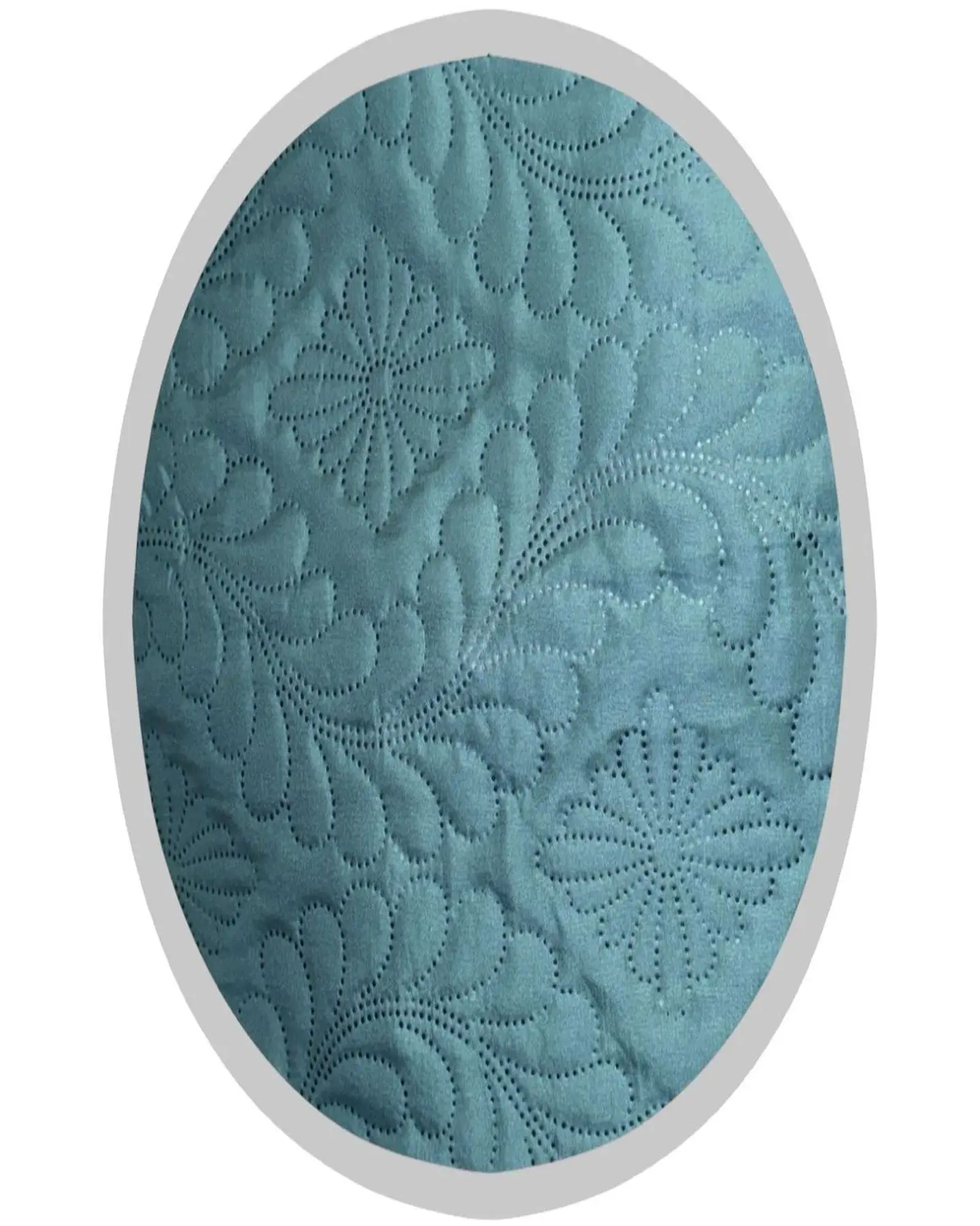 CUBRECAMA ELEGANTE  QUILT VERANO 2 PLAZA TURQUESA 3