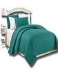 CUBRECAMA ELEGANTE  QUILT VERANO 2 PLAZA TURQUESA - Miniatura 4