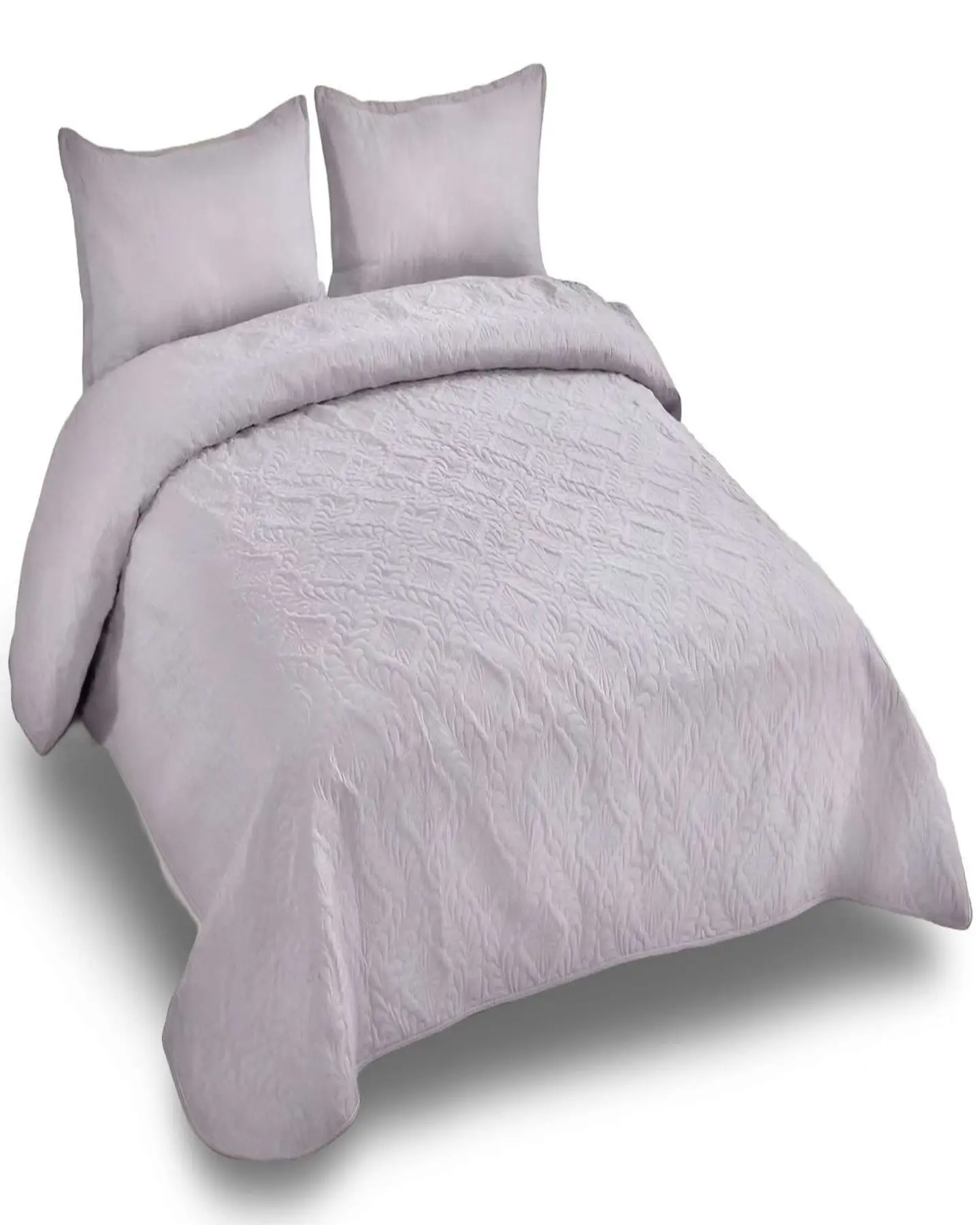 CUBRECAMA ELEGANTE  QUILT VERANO 2 PLAZA GRIS 1