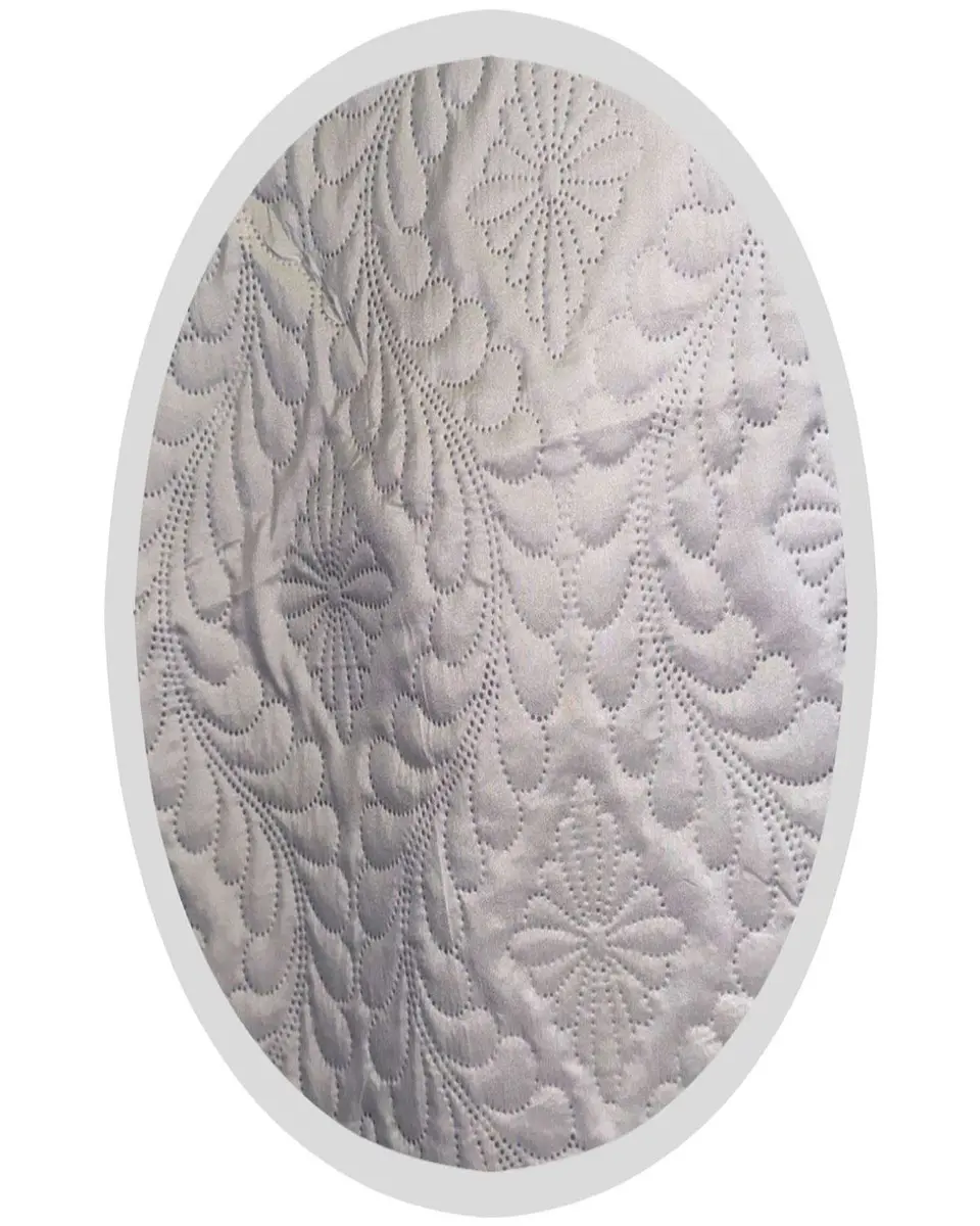CUBRECAMA ELEGANTE  QUILT VERANO 2 PLAZA GRIS 3