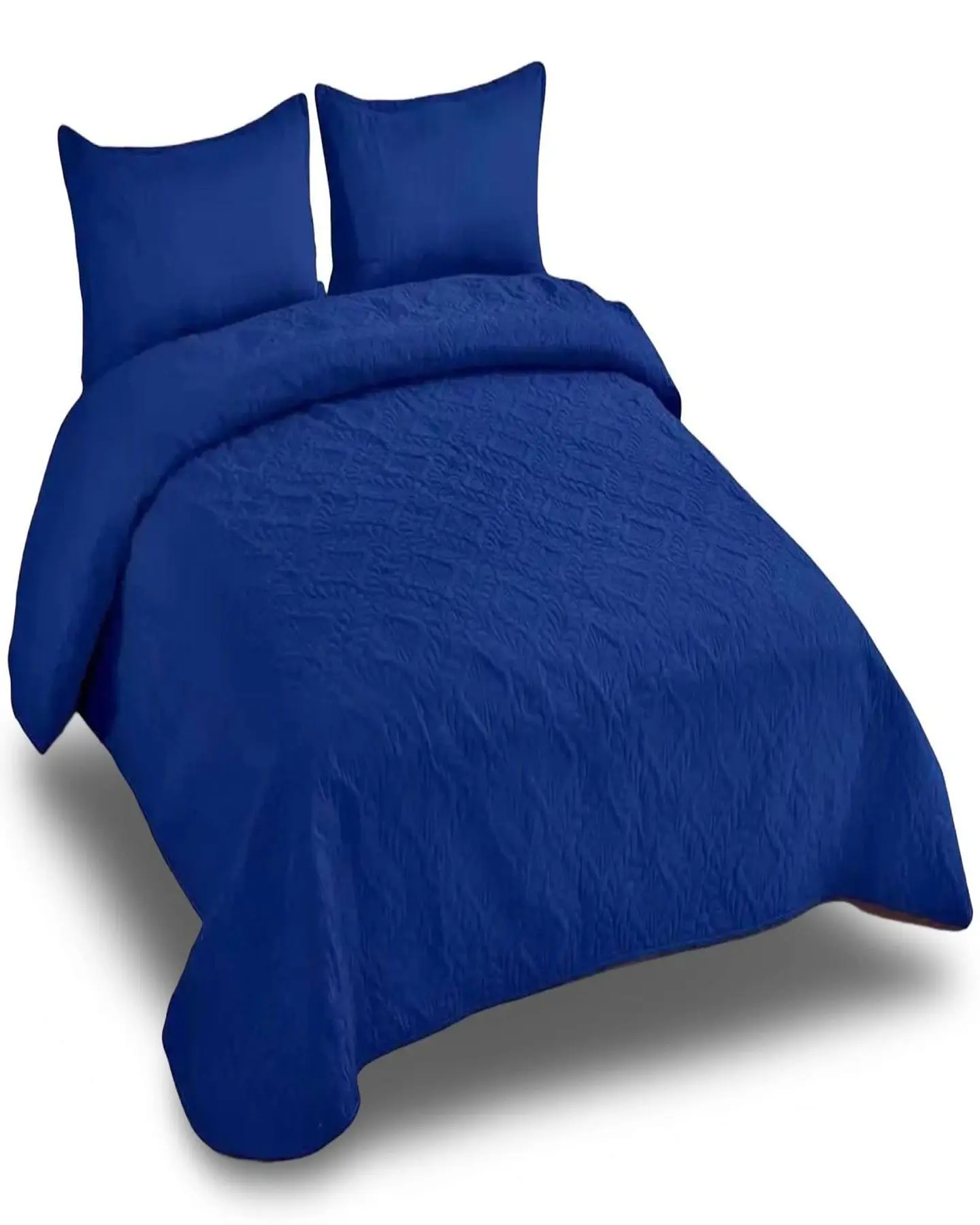 CUBRECAMA ELEGANTE  QUILT VERANO 2 PLAZA AZUL 1