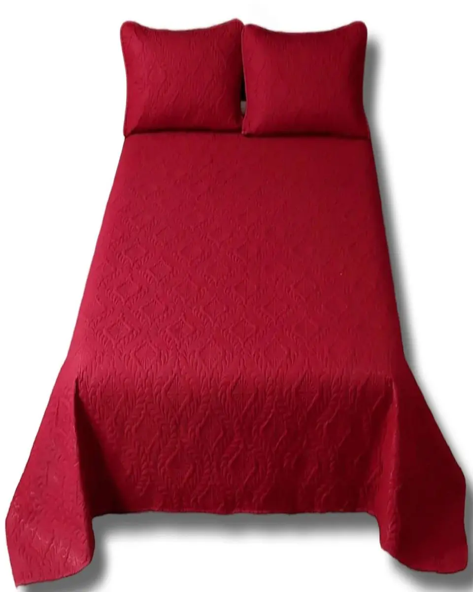 CUBRECAMA ELEGANTE  QUILT VERANO KING - SUPER KING 250 CM X 270 CM BURDEO 3