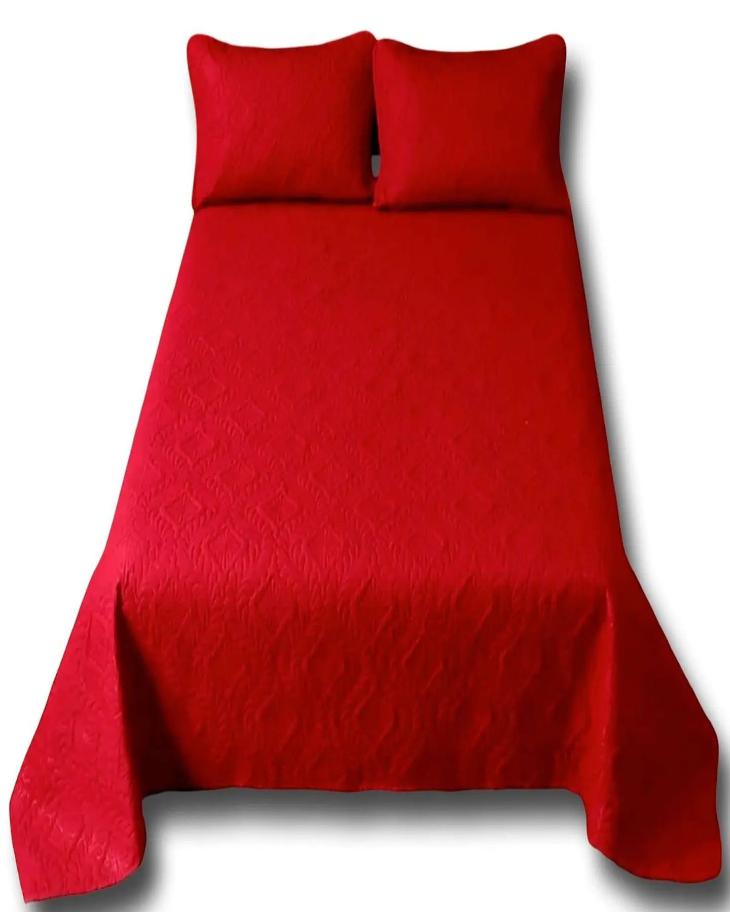 CUBRECAMA ELEGANTE  QUILT VERANO KING - SUPER KING 250 CM X 270 CM ROJO 2