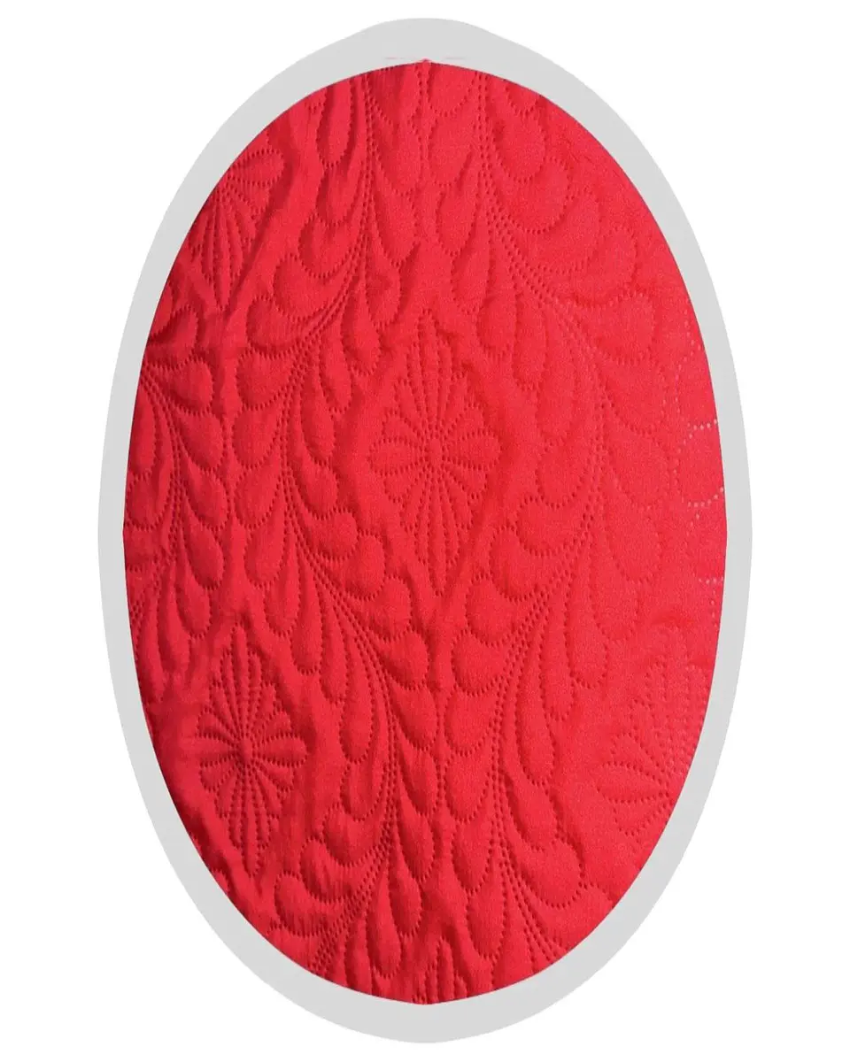 CUBRECAMA ELEGANTE  QUILT VERANO KING - SUPER KING 250 CM X 270 CM ROJO 3